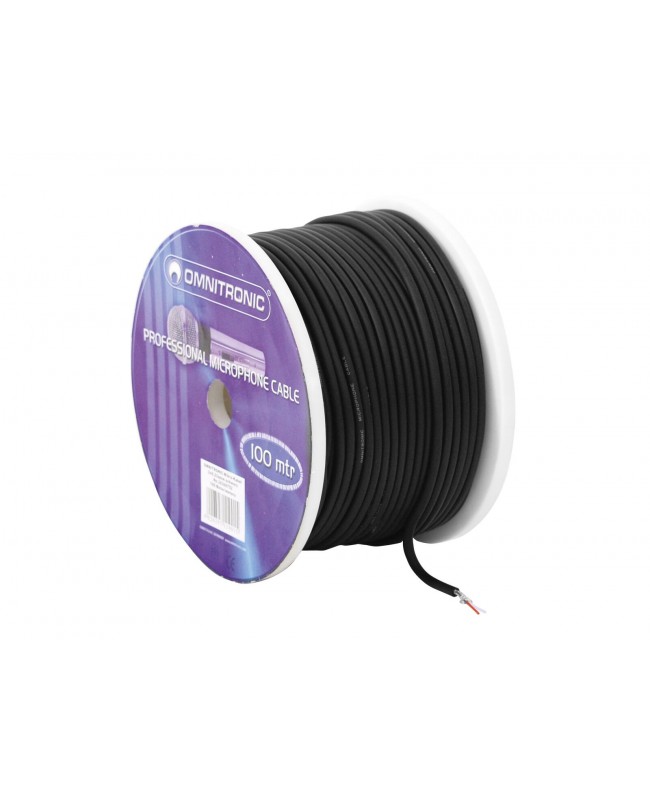 Omnitronic Microphone Cable 2x0.22 100m bk