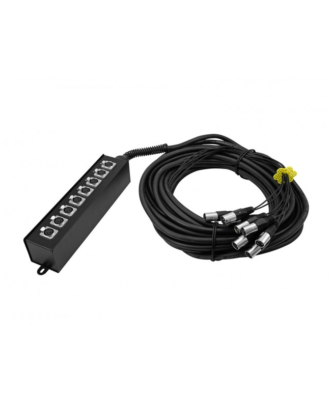 Omnitronic Multicore Stagebox MUS-820 8IN 20m Stagebox con cavo