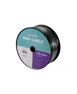 Eurolite DMX Cable 2x0.22 100m bk Cavi DMX