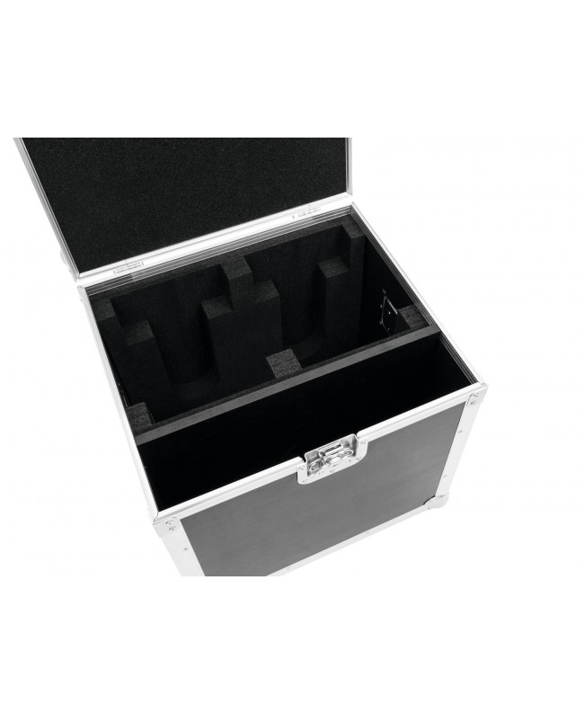 Roadinger Flightcase 2x EYE-7 RGBW Zoom Custodie per moving light