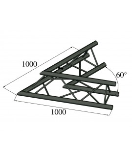 Alutruss TRILOCK S-PAC 20 2-way Corner 60° black Pro-30 a sezione triangolare
