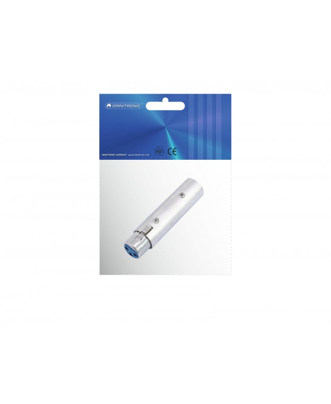 Omnitronic Adapter 3-pin XLR(F)/5pin XLR(M) XLR Cable Connectors