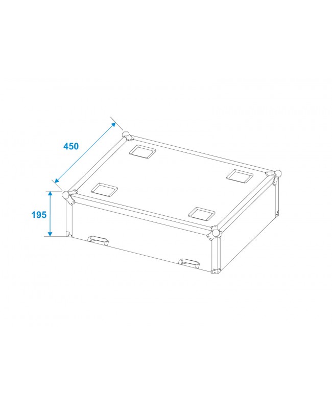 Roadinger Flightcase 2x LED TMH-75 Cases for moving lights