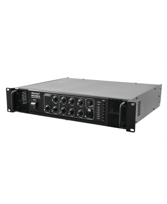 Omnitronic MPZ-250.6 PA Mixing Amplifier 100 V Amplifiers