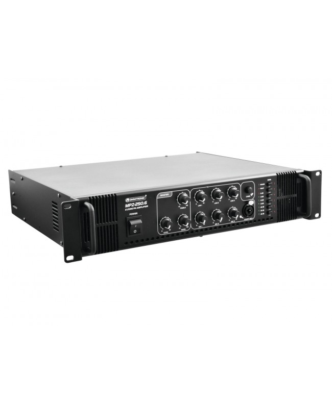 Omnitronic MPZ-250.6 PA Mixing Amplifier 100 V Amplifiers