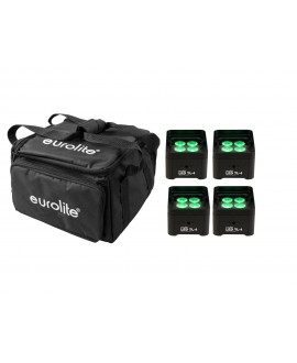 Eurolite Set 4x LED TL-4 Trusslight + Soft Bag Fari LED a batteria