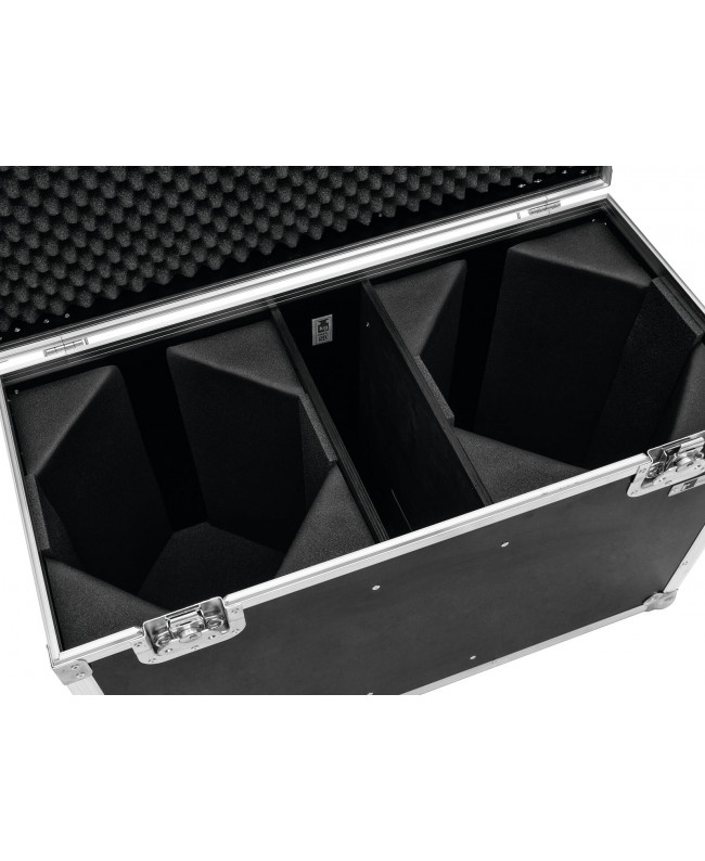 Roadinger Flightcase 2x LED THA-100F/THA-120PC