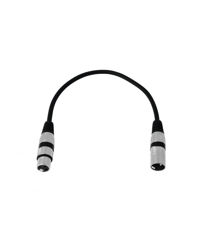 Omnitronic XLR Cable 3-pin 0.2m bk