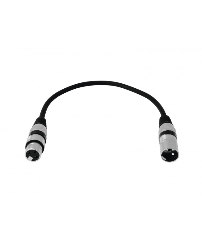 Omnitronic XLR Cable 3-pin 0.2m bk