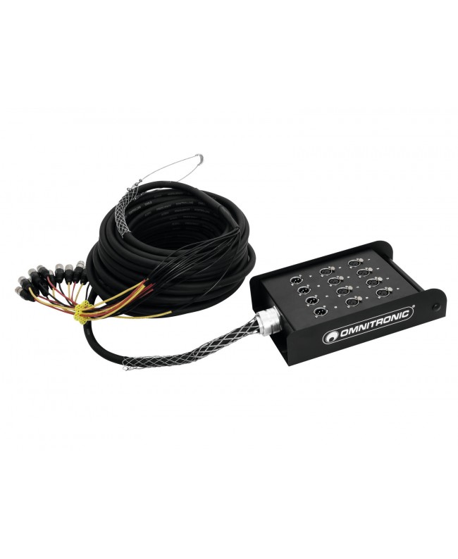 Omnitronic Multicore Stagebox 8/4 30m Stagebox con cavo