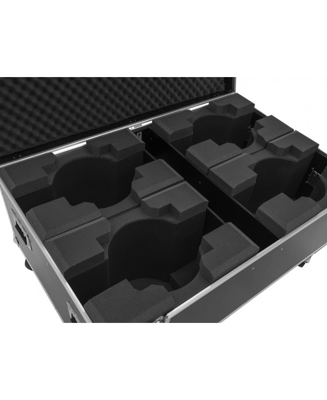 Roadinger Flightcase 4x LED TMH-X19 Moving head Cases for moving lights