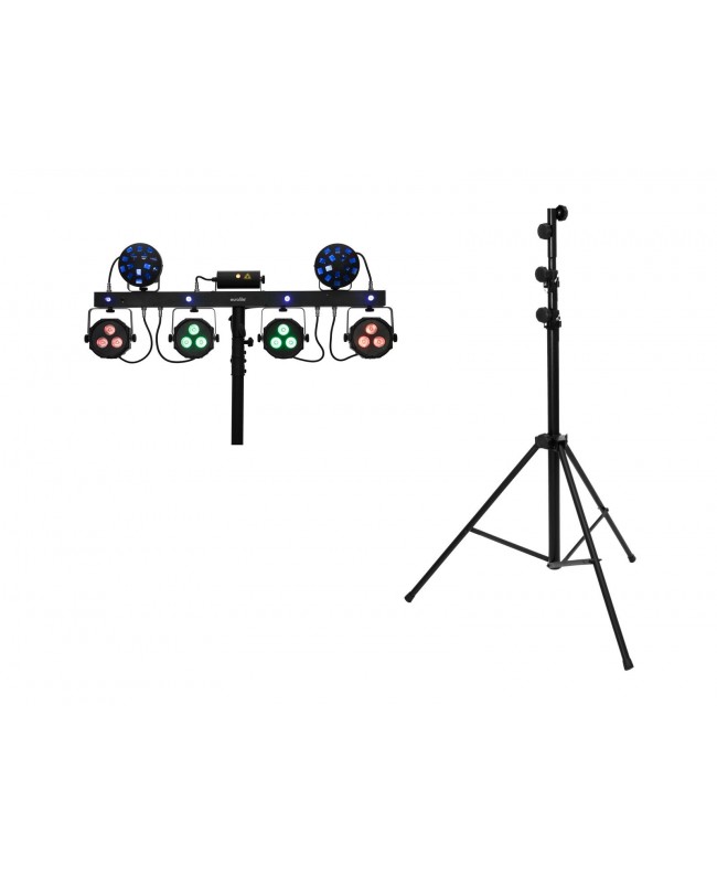 Eurolite Set LED KLS Laser Bar Next FX Light Set + STV-60-WOT EU Steel Stand black Effetti LED