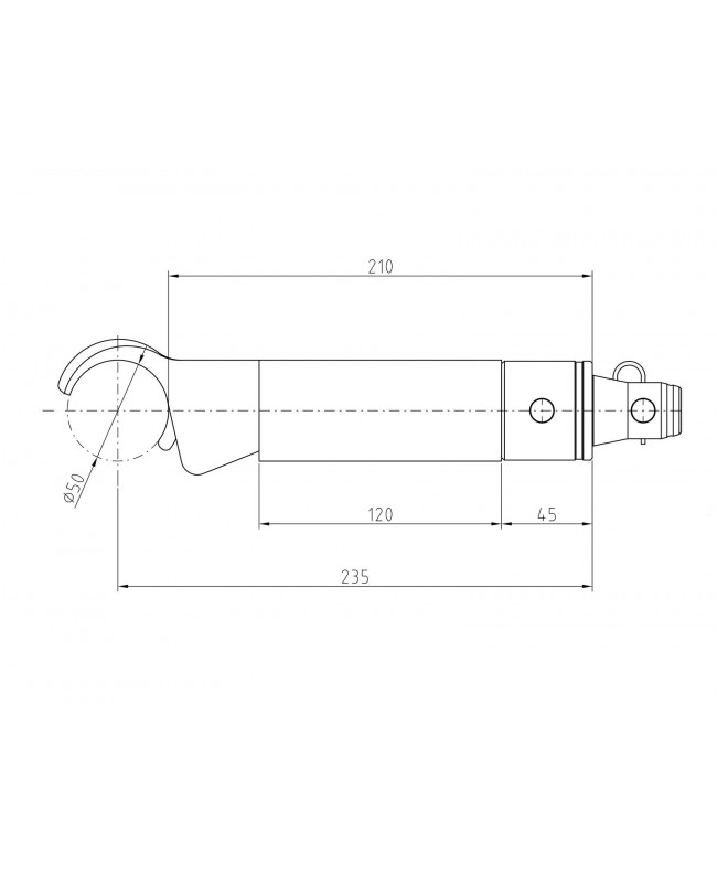 Alutruss Spacer Clamp 210mm