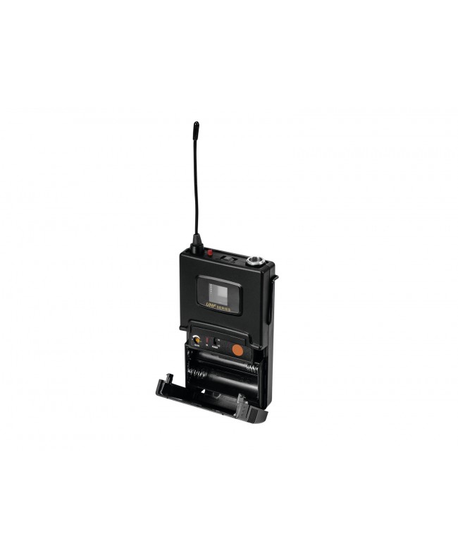 Omnitronic UHF-502 Bodypack incl. 823-832MHz Lavalier (CH B orange) Trasmettitori