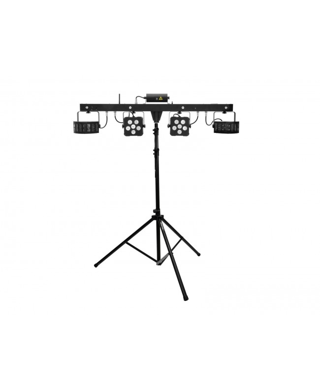 Eurolite Set LED KLS Laser Bar PRO FX Light Set + M-4 Speaker System Stand Effetti LED