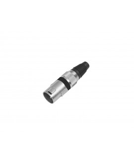 Omnitronic XLR plug 3-pin bk 10x Connettori volanti XLR