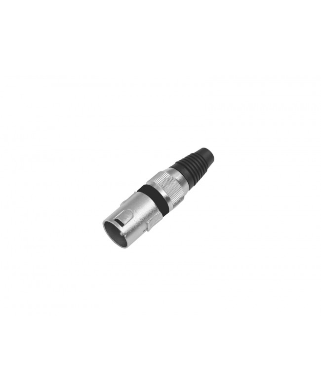Omnitronic XLR plug 3-pin bk 10x XLR Cable Connectors