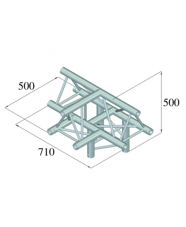 Alutruss TRILOCK 6082AT-43 4-way Piece /\ Pro-30 a sezione triangolare