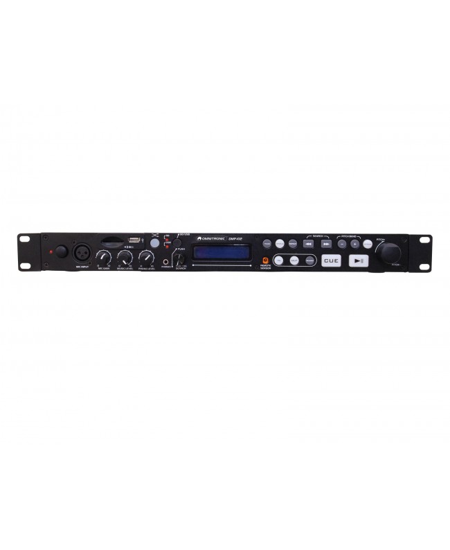Omnitronic DMP-102 USB/SD-Card-Player Stereo CD/Media-Player/Recorder