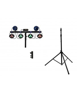 Eurolite Set LED KLS Laser Bar Next FX Light Set + M-4 Speaker System Stand Effetti LED