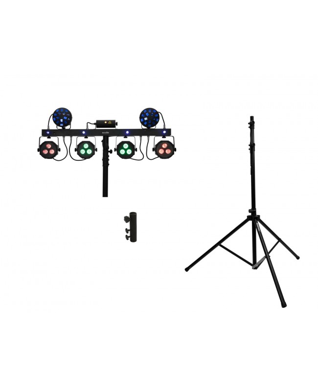Eurolite Set LED KLS Laser Bar Next FX-Lichtset + M-4 Boxenhochständer LED Effekte