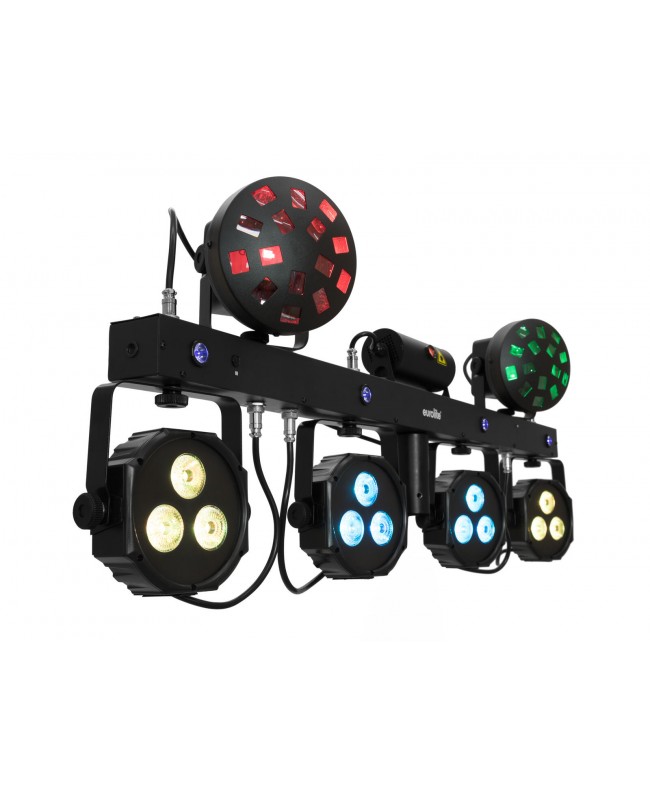 Eurolite Set LED KLS Laser Bar Next FX-Lichtset + M-4 Boxenhochständer LED Effekte