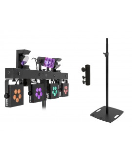 Eurolite Set LED KLS Scan Pro Next FX Compact Light Set + BPS-3 Loudspeaker Stand black Effetti LED