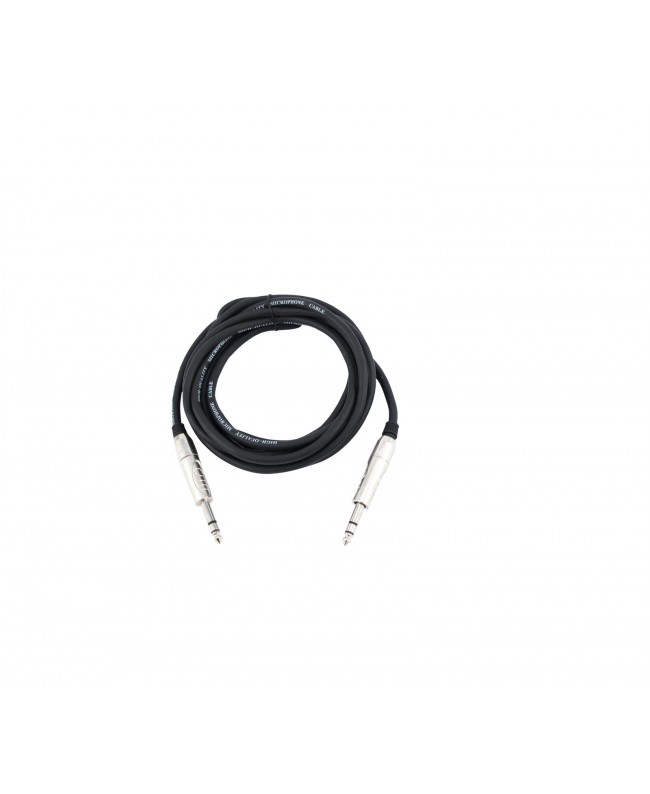Omnitronic Jack Cable 6.3 stereo 3m bk ROAD