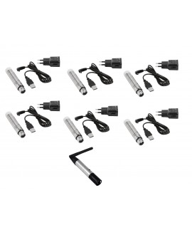 Eurolite Set QuickDMX 1x Sender + 6x AKKU Empfänger
