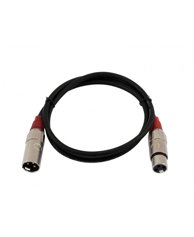 Omnitronic XLR Cable 3-pin 1.5m bk/rd Cavi per microfono & StarQuad