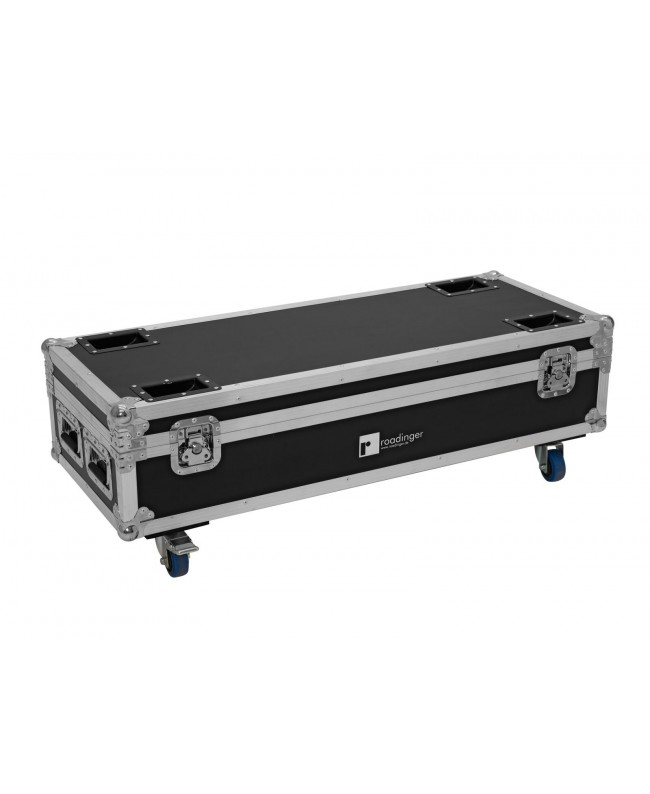 Roadinger Flightcase 8x AKKU UP-4 QuickDMX with charging function Custodie per proiettori