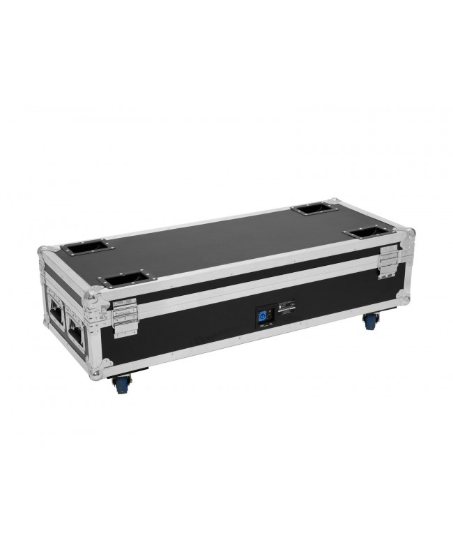 Roadinger Flightcase 8x AKKU UP-4 QuickDMX with charging function Custodie per proiettori