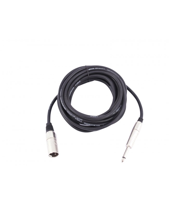 Omnitronic Adapter Cable XLR(M)/Jack mono 10m bk Cavi sbilanciati