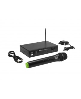 Omnitronic VHF-101 Wireless Mic System 207.55MHz Sistema wireless con trasmettitore palmare