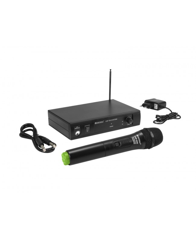 Omnitronic VHF-101 Wireless Mic System 207.55MHz Sistema wireless con trasmettitore palmare