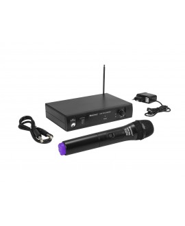 Omnitronic VHF-101 Wireless Mic System 200.10MHz Sistema wireless con trasmettitore palmare