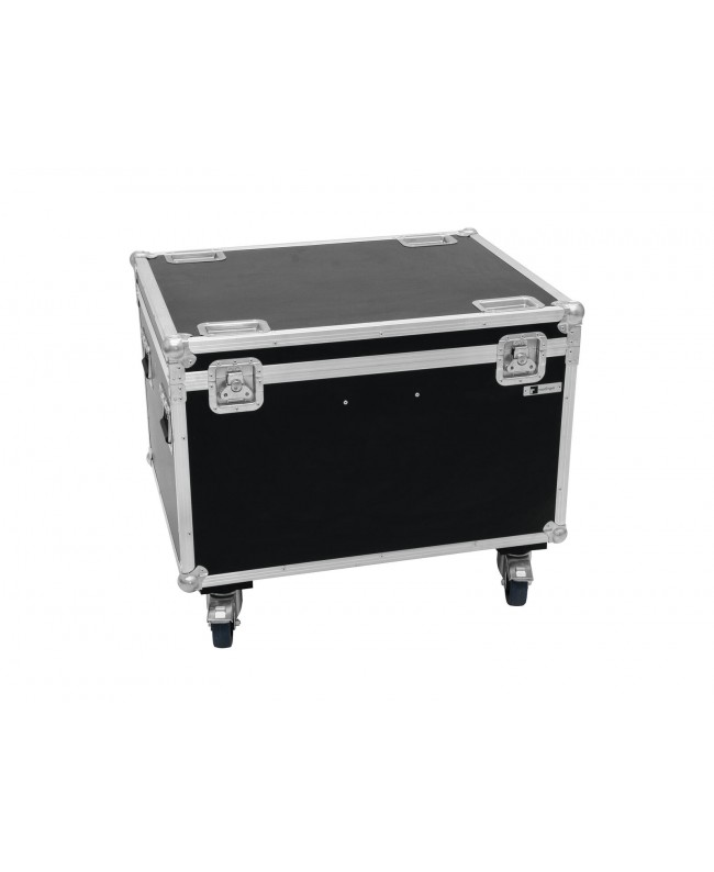 Roadinger Flightcase 4x LED THA-100F/THA-120PC mit Rollen