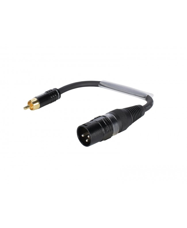 Sommer Cable Adapter Cable XLR(M)/RCA(M) 0.15m bk Adattatori