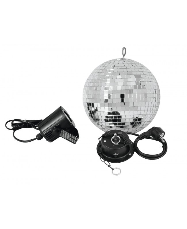 Eurolite Spiegelkugelset 20cm mit LED Spot