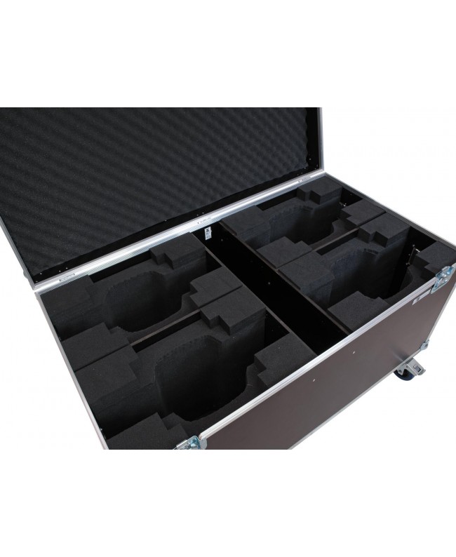 Roadinger Flightcase 4x LED TMH-X10 Cases for moving lights