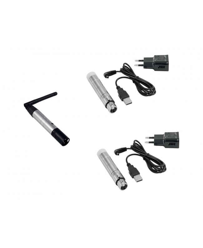 Eurolite Set QuickDMX 1x Sender + 2x AKKU Empfänger