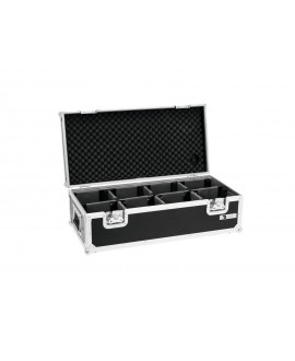 Roadinger Flightcase 8x AKKU UP-4 Custodie per proiettori