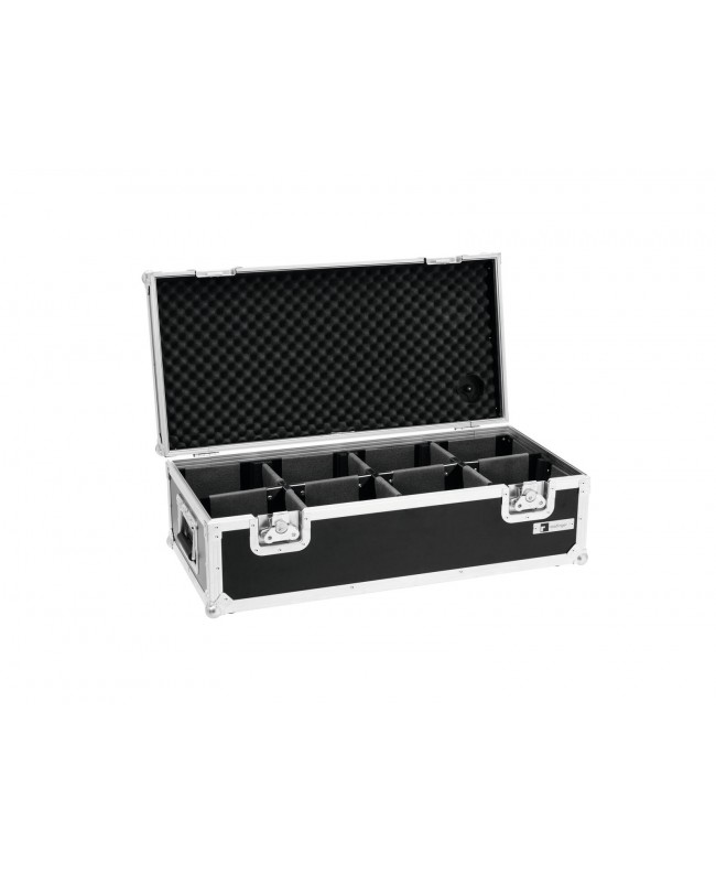 Roadinger Flightcase 8x AKKU UP-4 Custodie per proiettori