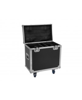 Roadinger Flightcase 2x TMH-W400 with wheels Cases for moving lights