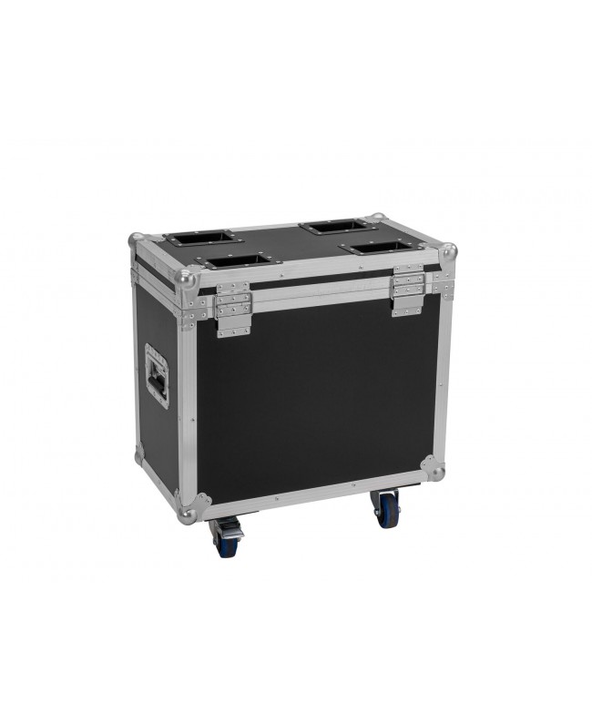 Roadinger Flightcase 2x TMH-W400 with wheels Cases for moving lights