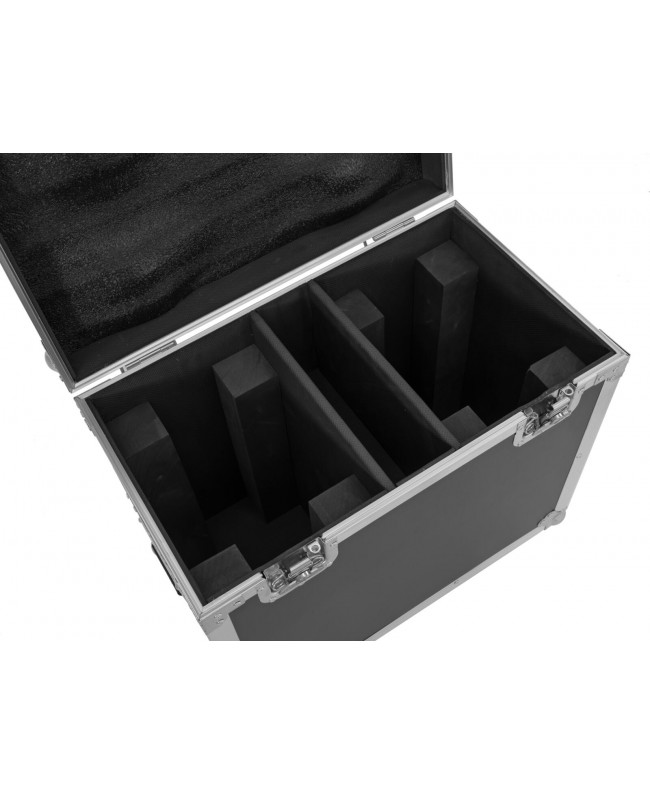 Roadinger Flightcase 2x TMH-W400 with wheels Cases for moving lights