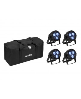 Eurolite Set 4x LED PARty Hybrid Spot + Soft Bag PAR LED