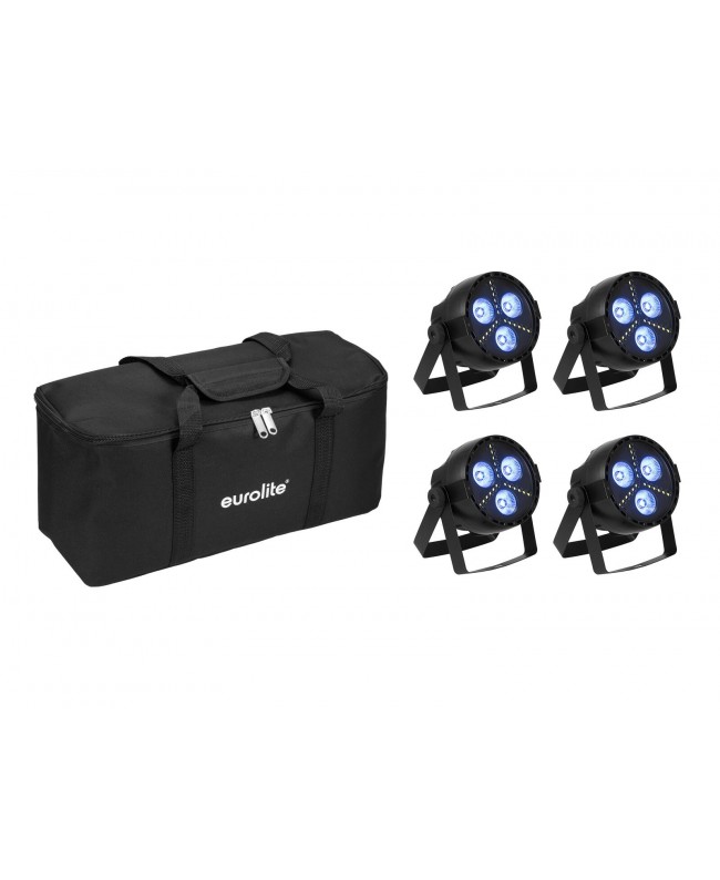 Eurolite Set 4x LED PARty Hybrid Spot + Soft-Bag LED PAR