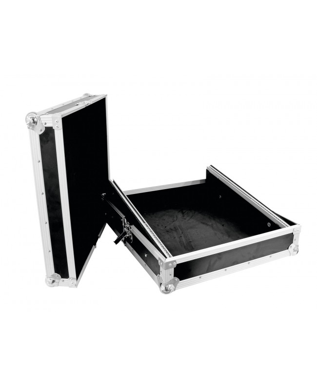 Roadinger Mixer-Case Profi MCB-19, schräg, sw 10HE Mixer-Cases