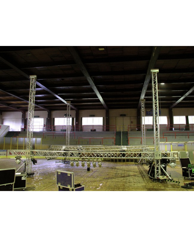 Alutruss QUADLOCK TQ390-500 4-way Cross Beam Pro-40 a sezione quadra